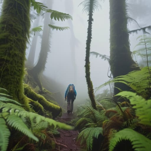 The Souls Journey Through Meditative Walking in Mist