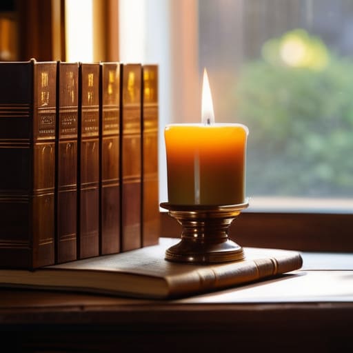 Elevate the sensory experience with book candles.