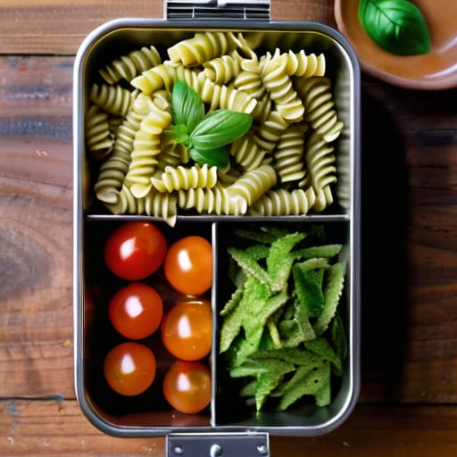 The Pasta Powerhouse: light pesto pasta.