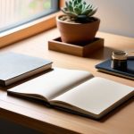 Decluttering a home office for better focus.